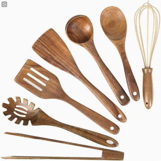 Küchenhelfer-Set Teakholz – Bild 14 | LuxeStyle