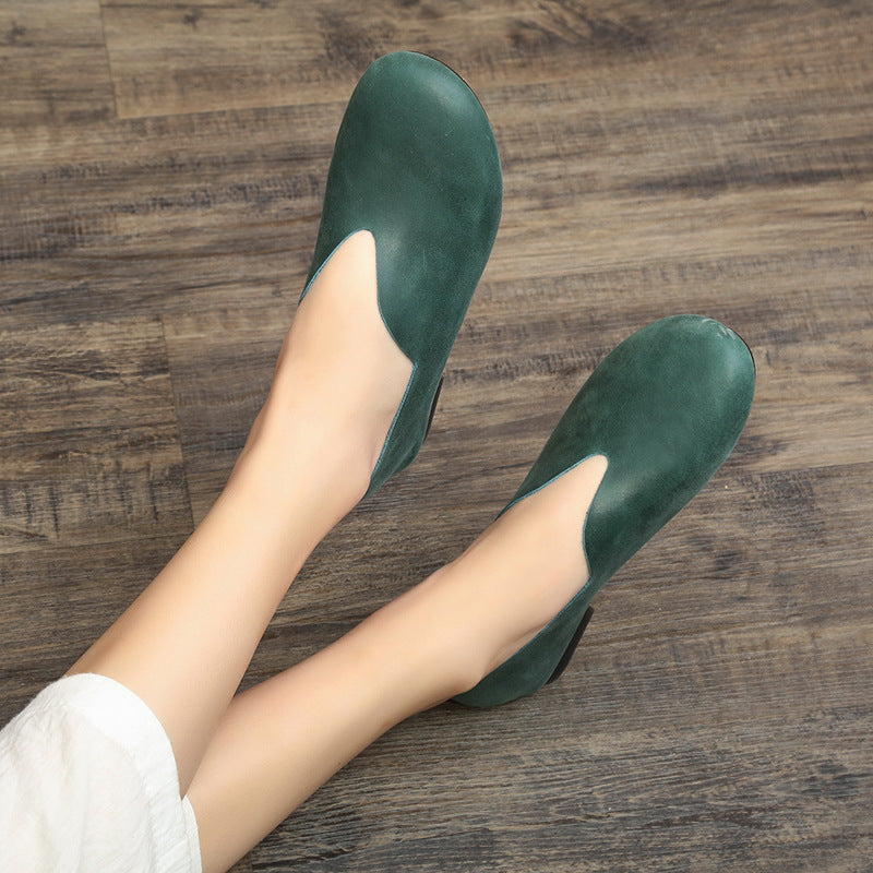 Vintage Leder Flats