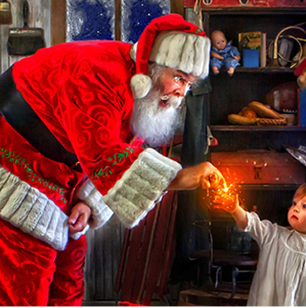 Weihnachtsmann Malerei-Set