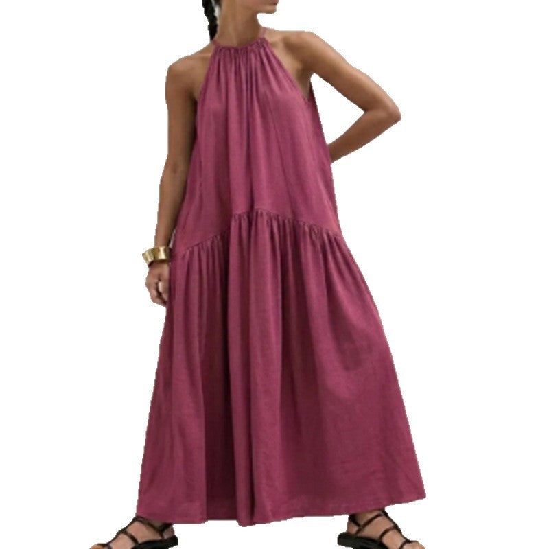 Halterneck Leinenkleid – Bild 8 | LuxeStyle