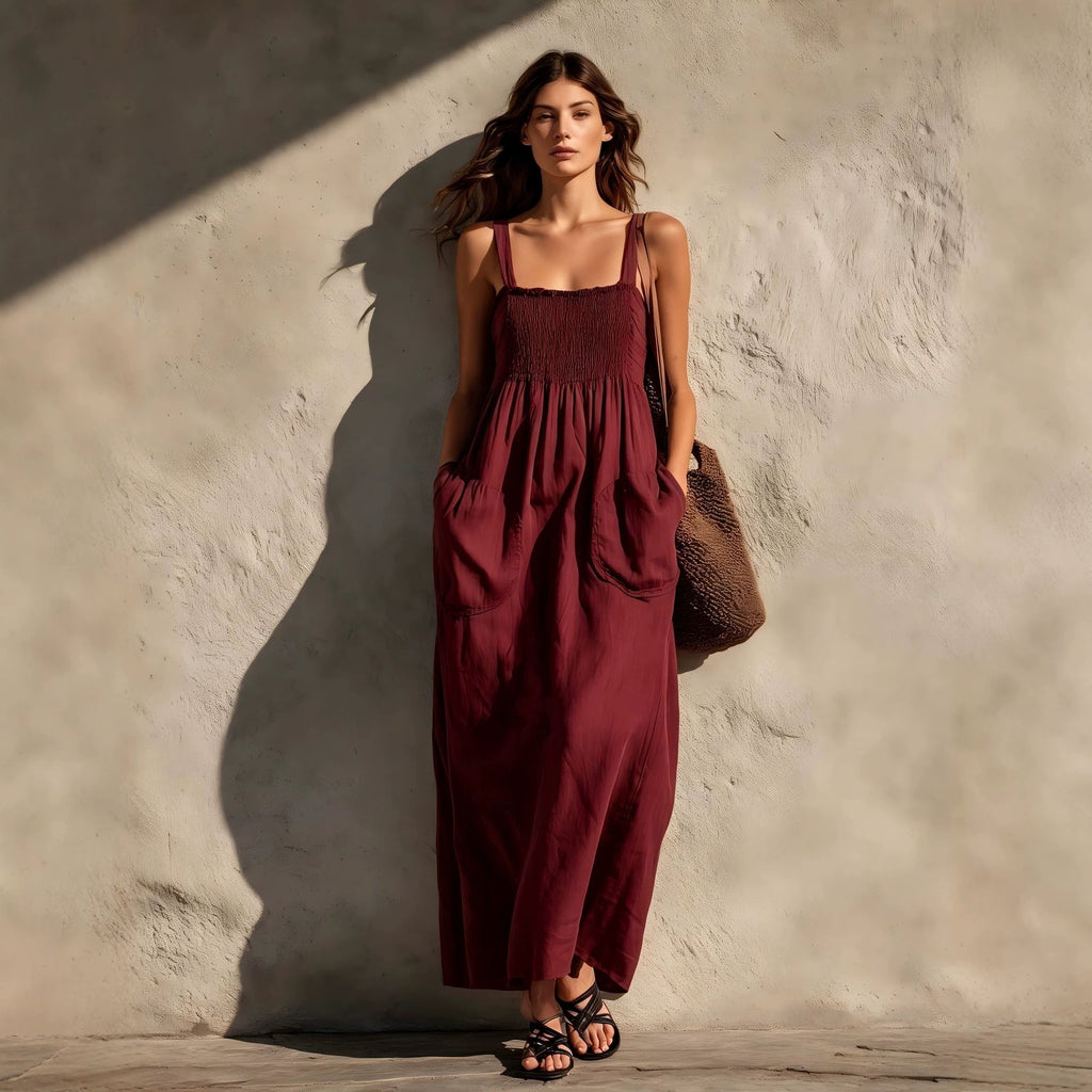Langes Leinenkleid im Ferien-Stil – Bild 2 | LuxeStyle