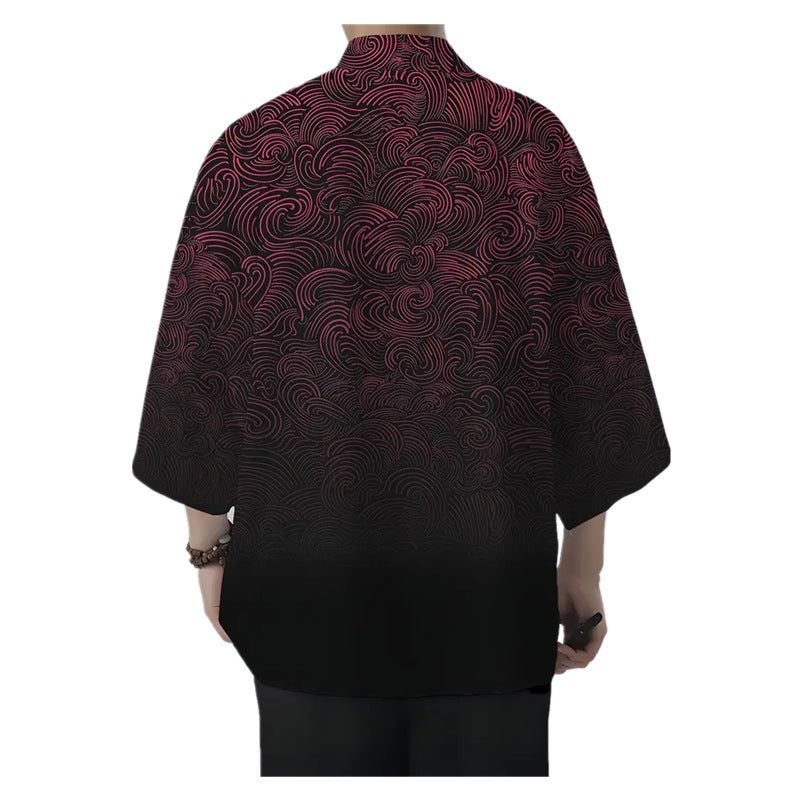 Lockere 3D-Druck Strickjacke für Herren | LuxeStyle