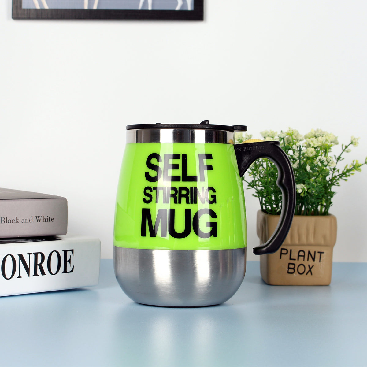 Selbstrührende Kaffeetasse aus Edelstahl – Bild 8 | LuxeStyle