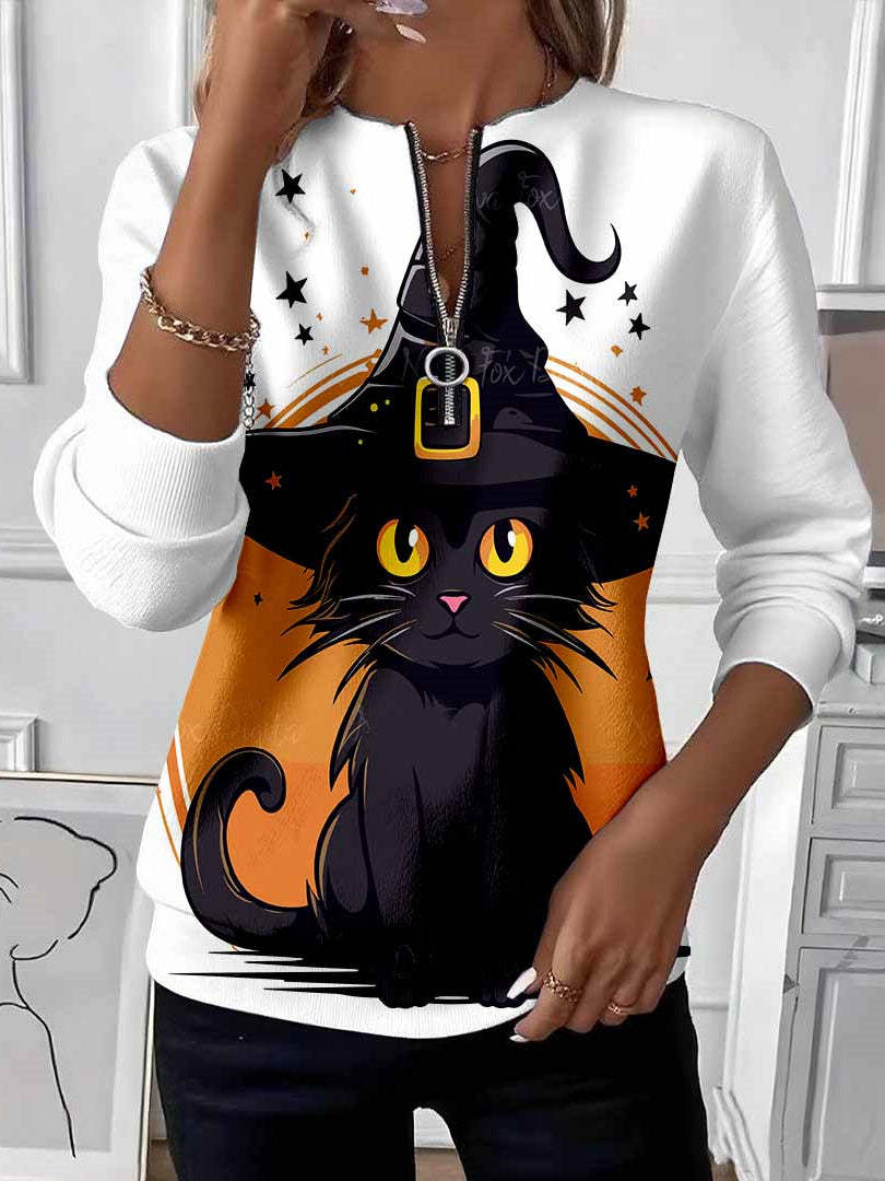 Weihnachts-Muster Sweatshirt