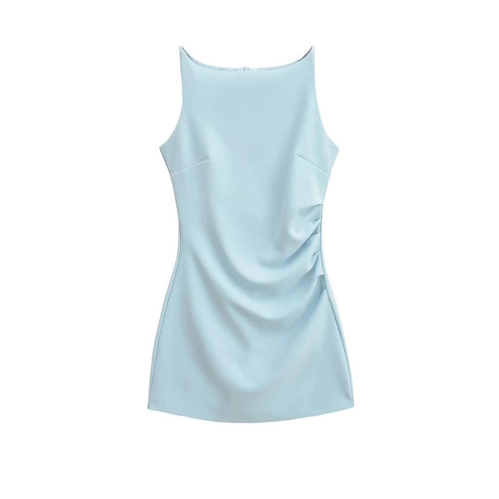 One-Shoulder Kleid mit Taillenschnürung – Bild 2 | LuxeStyle
