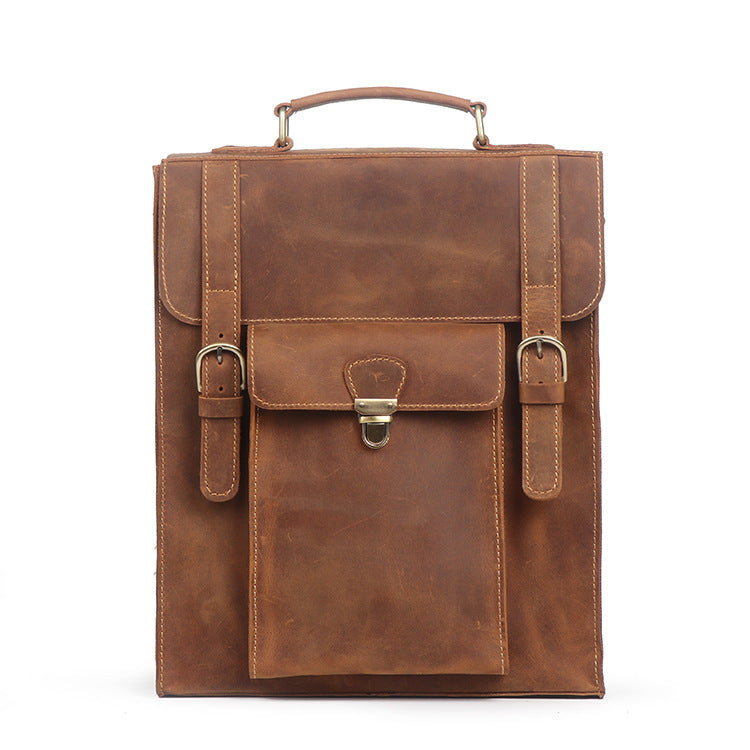 Retro-Lederrucksack für Laptops – Bild 6 | LuxeStyle