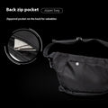 Männer Brusttasche aus Oxford-Stoff, schwarz | LuxeStyle