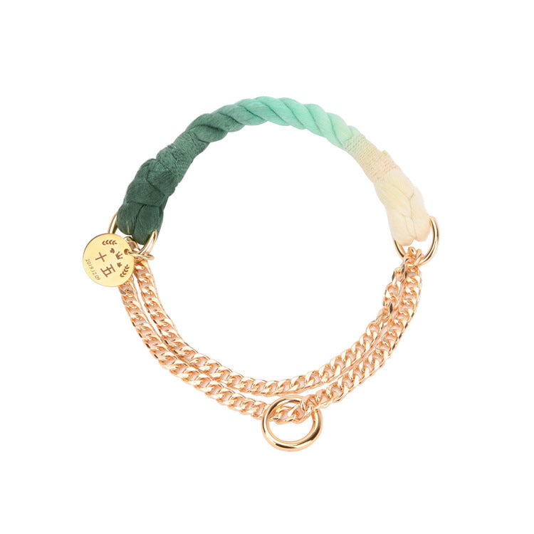 Handgewobenes Halsband mit Farbverlauf – Bild 8 | LuxeStyle
