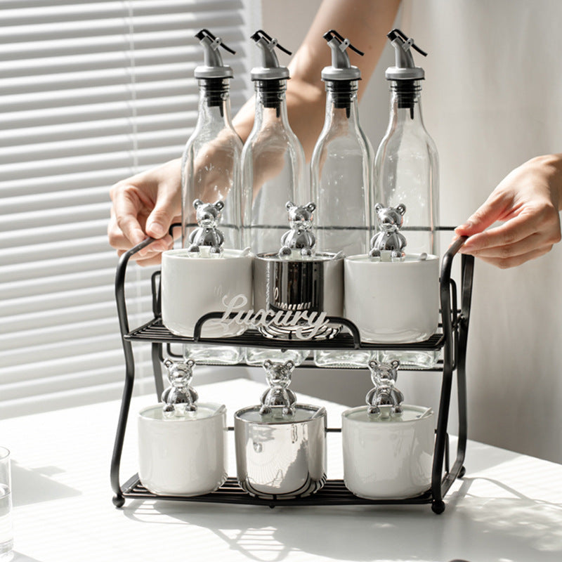 Keramik Gewürzgläser-Set – Bild 8 | LuxeStyle