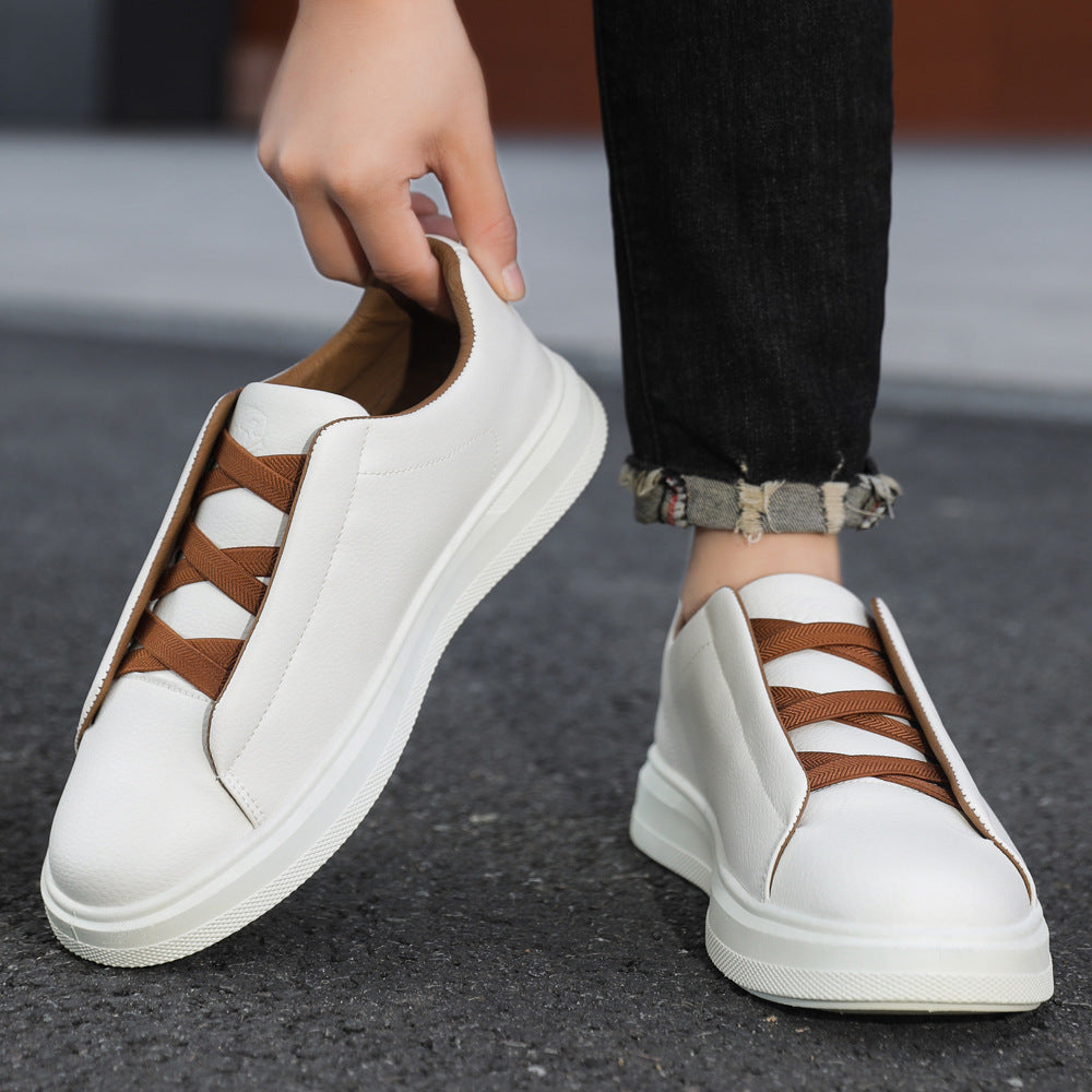 Leder-Sneaker mit weicher Sohle – Bild 5 | LuxeStyle