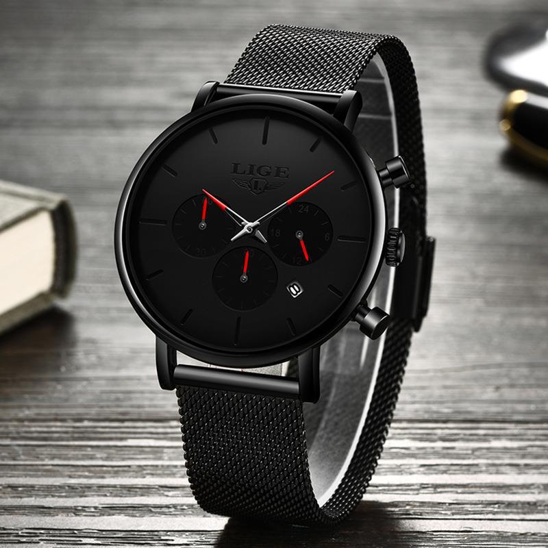 Mesh-Armband Uhr, wasserabweisend, Quarz – Bild 2 | LuxeStyle