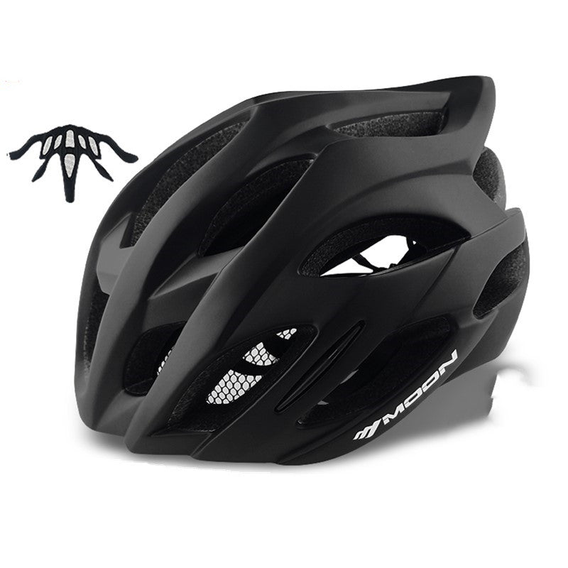 moon Fahrradhelm MV53 L schwarz, weiss, rot