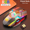 Farbige kabellose Gaming RGB Maus mit Mute-Taste | LuxeStyle