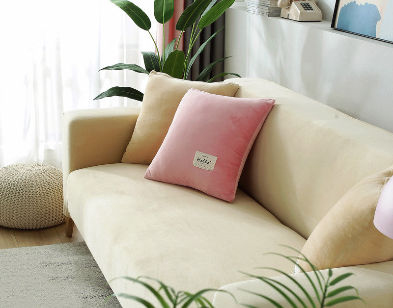 Winter Plüsch Sofaüberzug Stretch – Bild 6 | LuxeStyle