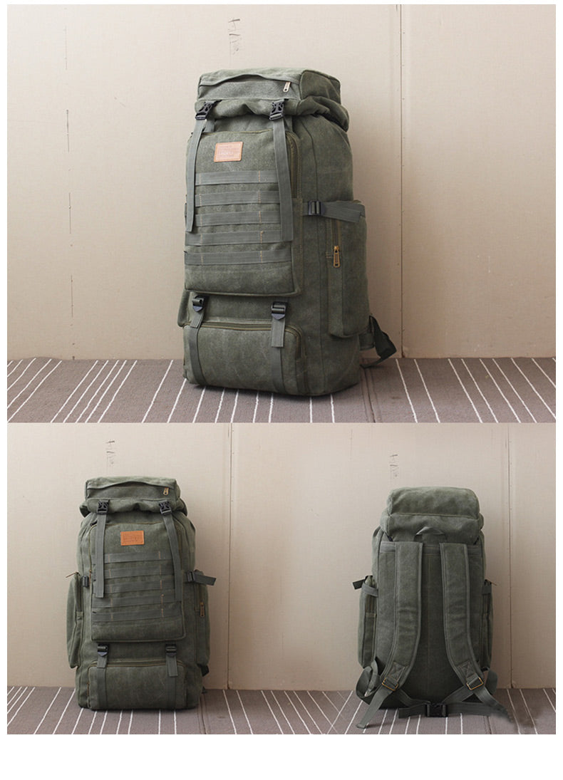 Grosses Canvas-Rucksack mit robustem Tragesystem – Bild 5 | LuxeStyle