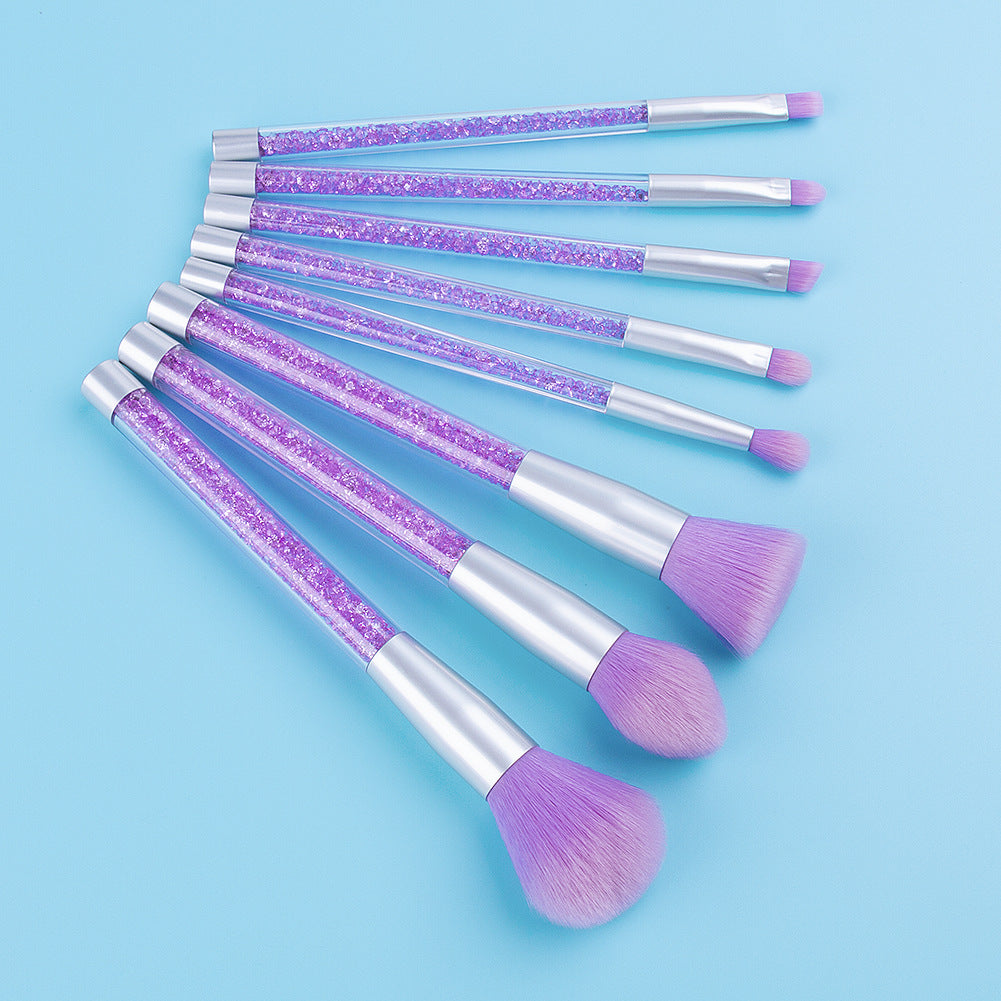 8-teiliges Make-up Pinselset «Crystal»