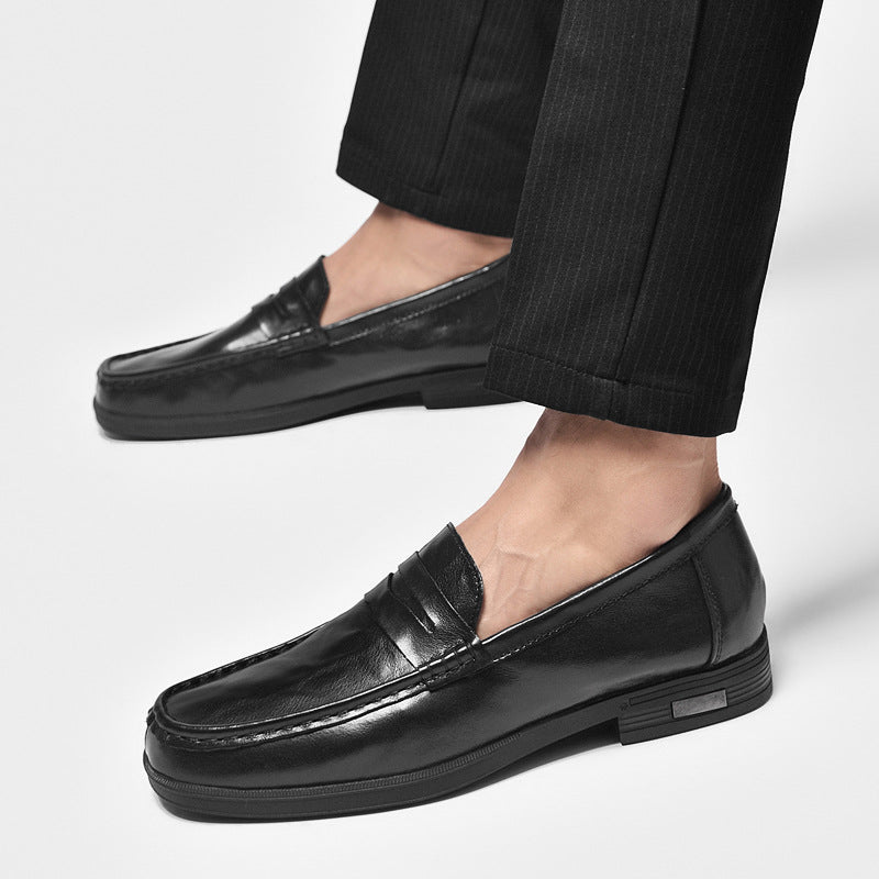 Herren Leder Slipper