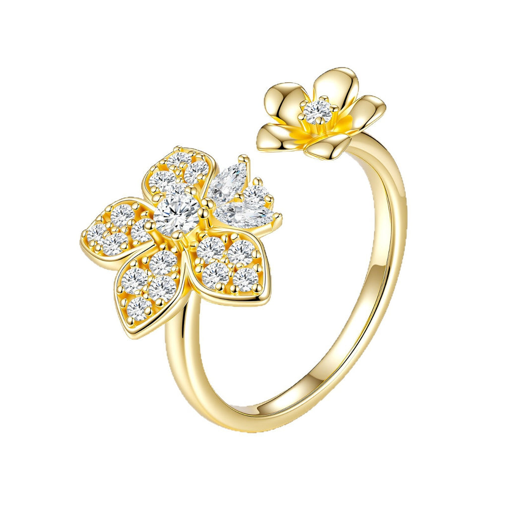 Diamant-gestellter Blumenring Grösse 5–9 – Bild 4 | LuxeStyle