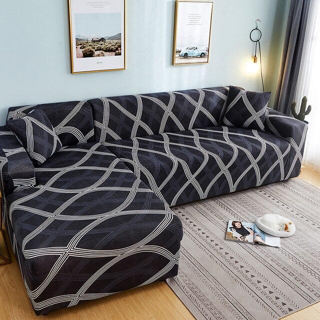 Elastischer Sofaüberzug Kaleidoskop-Muster – Bild 13 | LuxeStyle