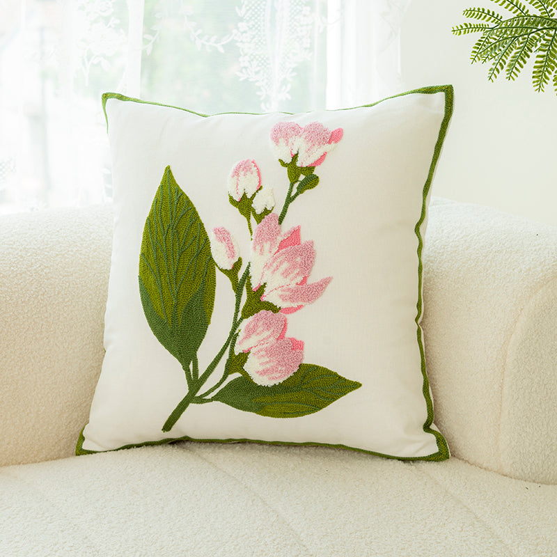Sofakissen mit Blumen-Stickerei – Bild 8 | LuxeStyle