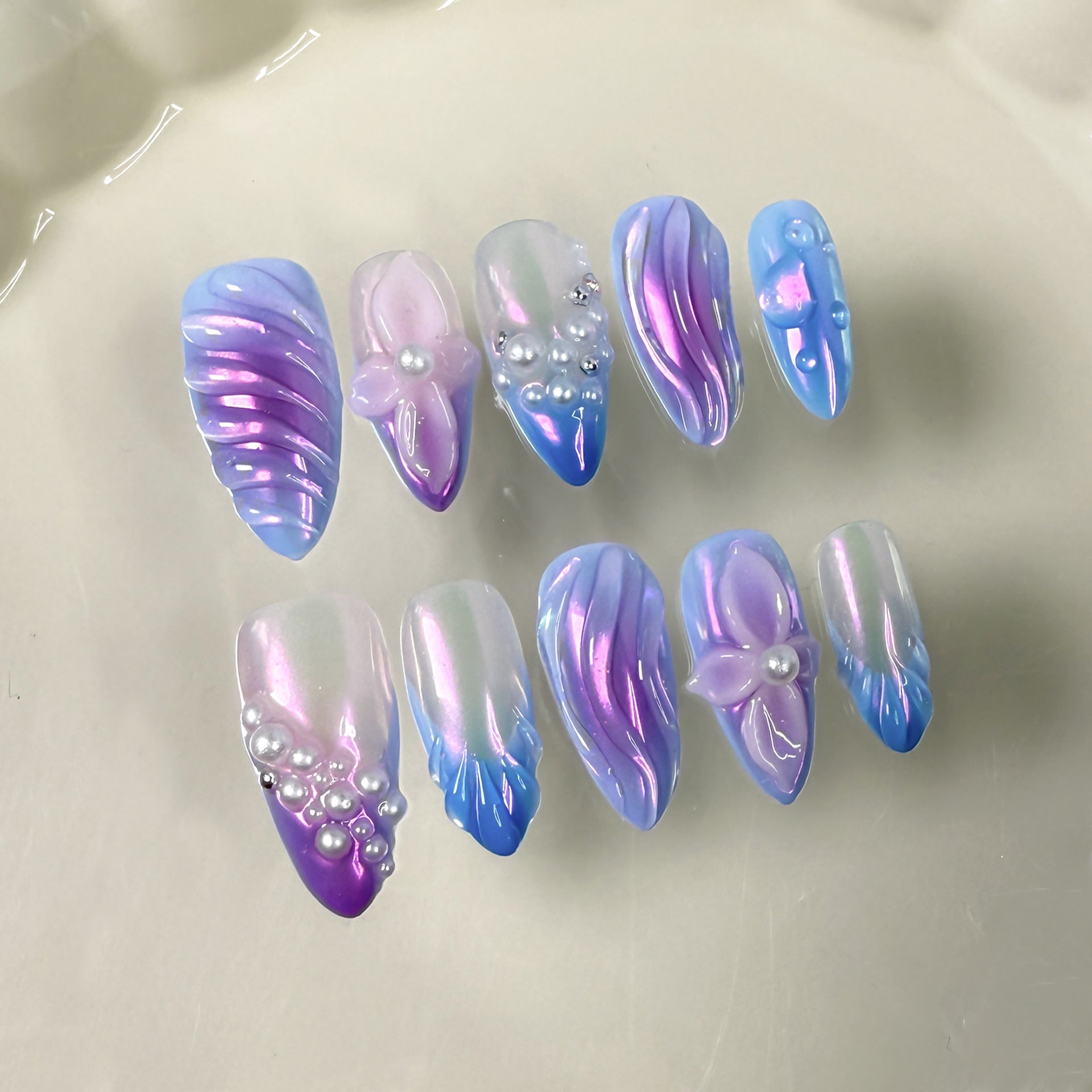 3D-Relief Nageldesign für tragbare Maniküre