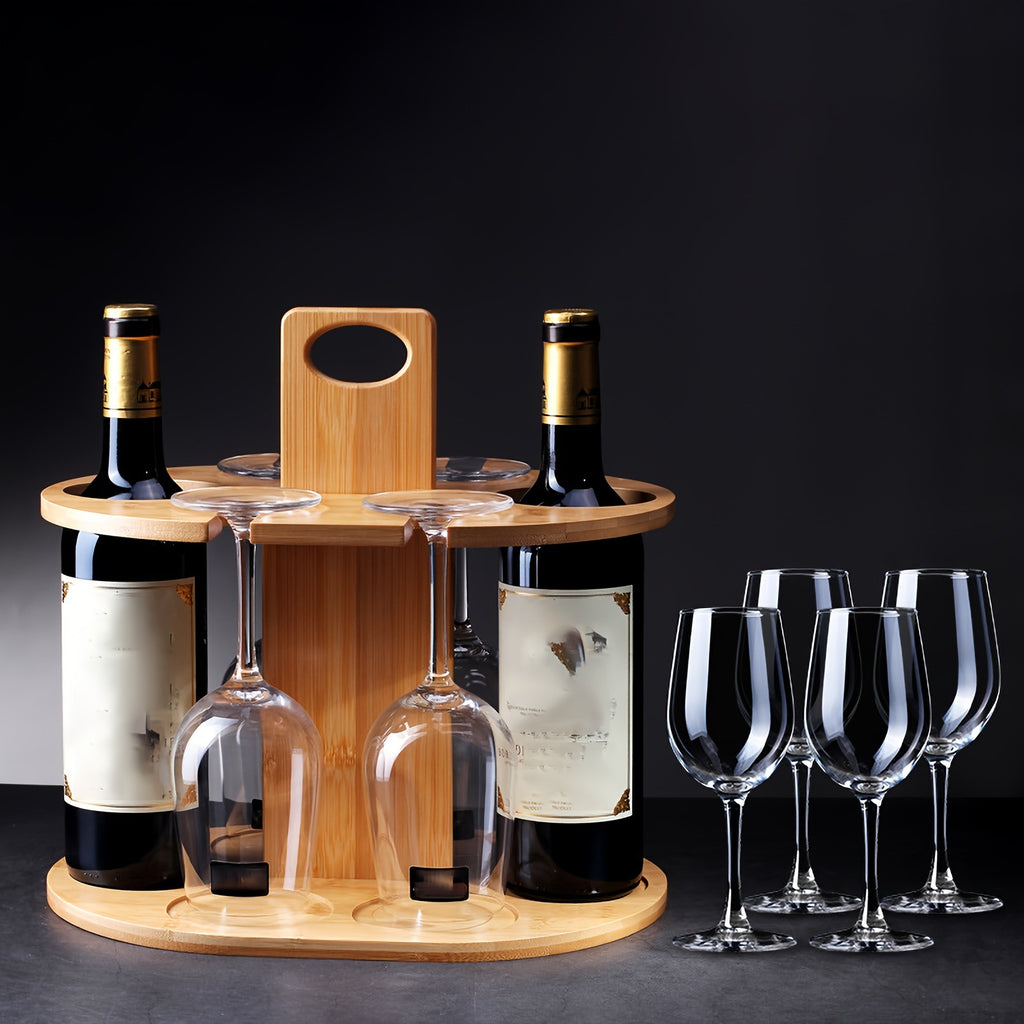 Weinregal aus Bambus