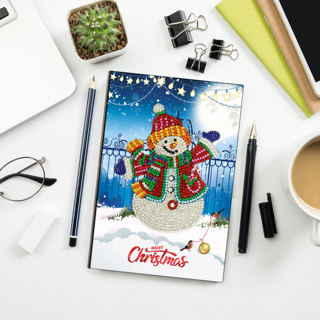 DIY Diamond Painting Notizbuch Schneemann A5 – Bild 7 | LuxeStyle