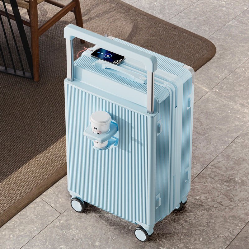 Trolley mit breitem Griff und leisem Rollen