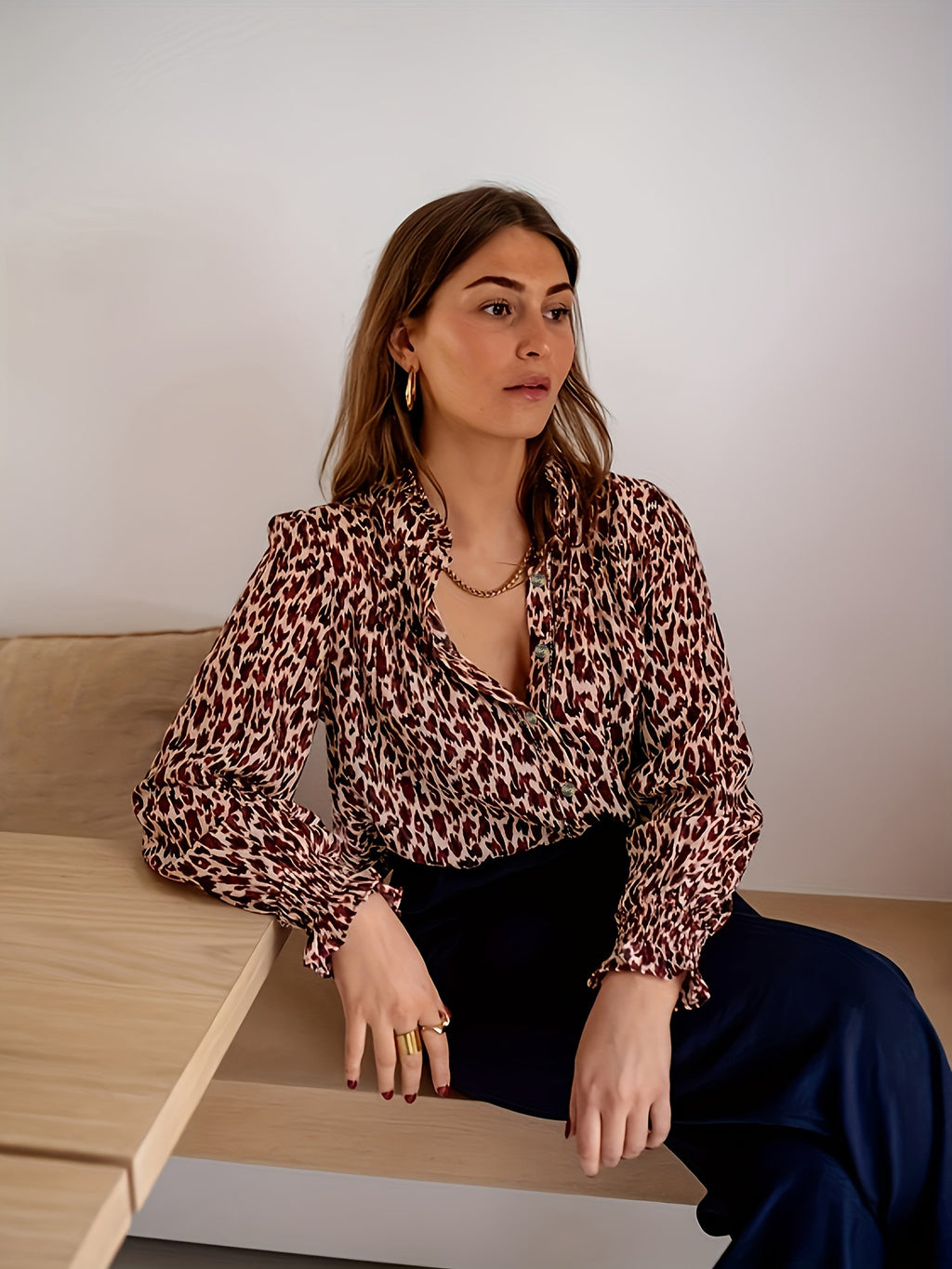 Leopard-Print-Hemd – Bild 2 | LuxeStyle
