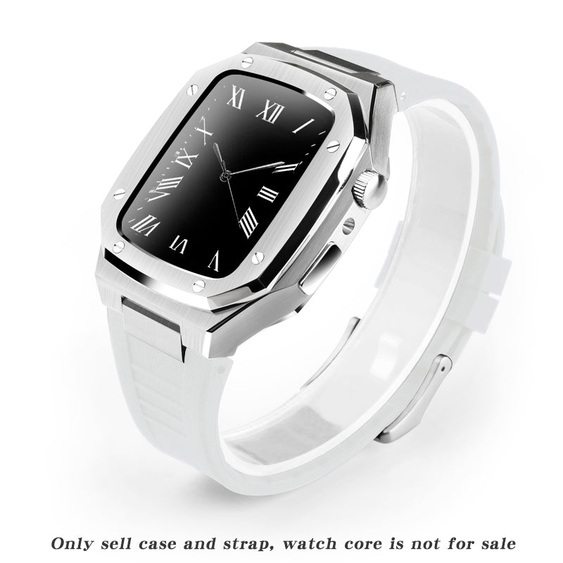 Smartwatch-Gehäuse aus Metall mit Kautschukarmband – Bild 10 | LuxeStyle