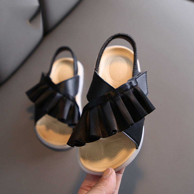 Mädchen Sandalen mit Lotusblatt-Design – Bild 1 | LuxeStyle