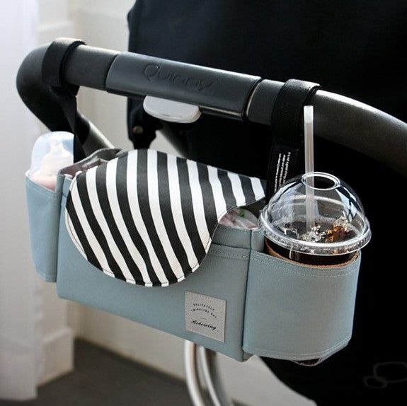 Kinderwagen-Organizer mit Flaschenhalter