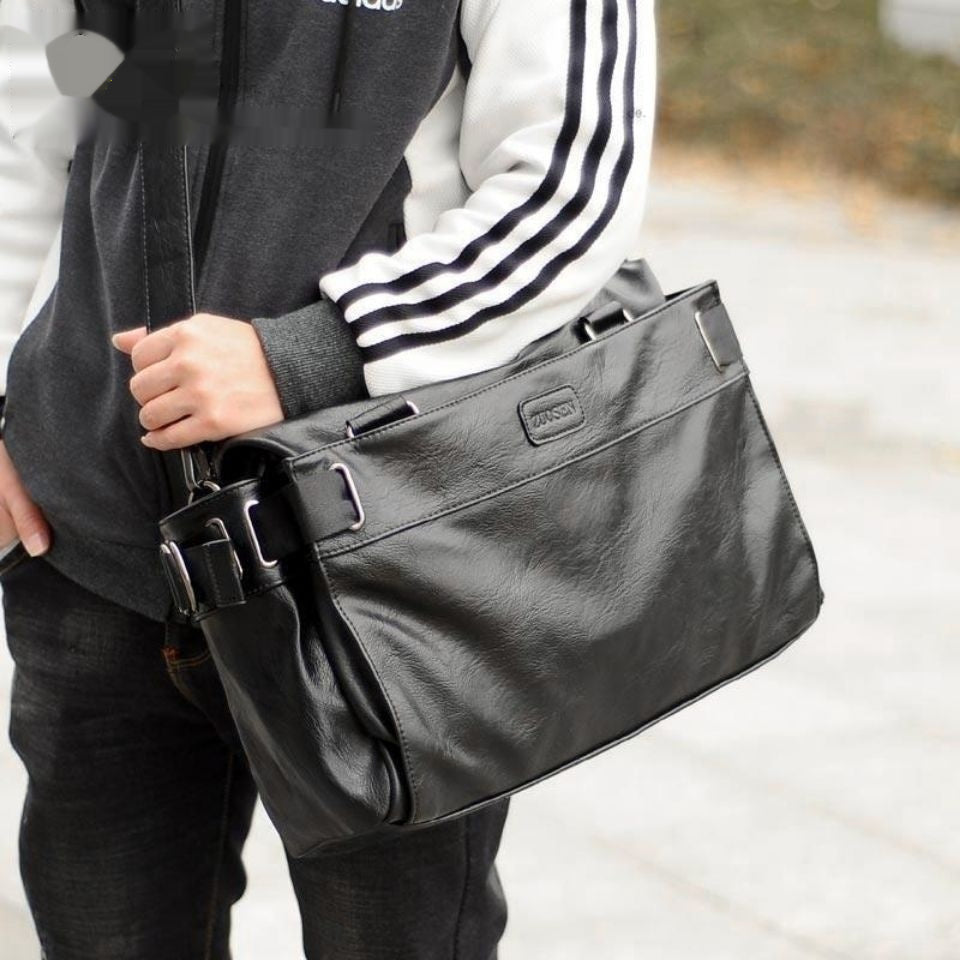 Leder Schultertasche für Herren