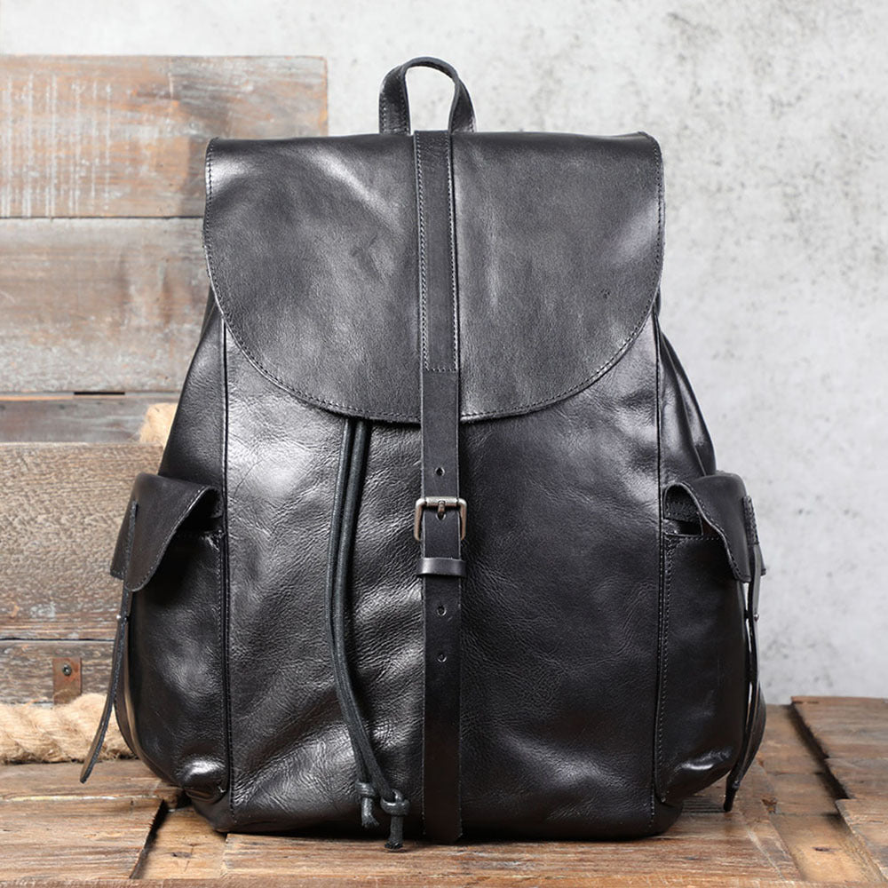 Lederrucksack mit grossem Fassungsvermögen