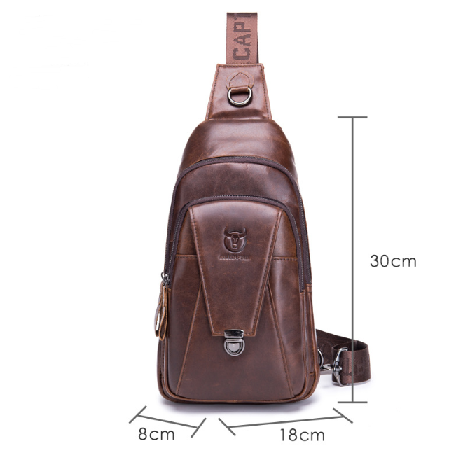 Herrenuhren Leder Crossbody Tasche | LuxeStyle