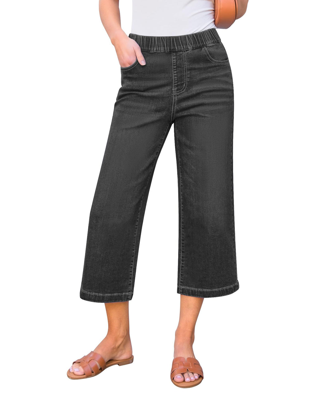 High-Waist Straight-Leg Jeans für Damen