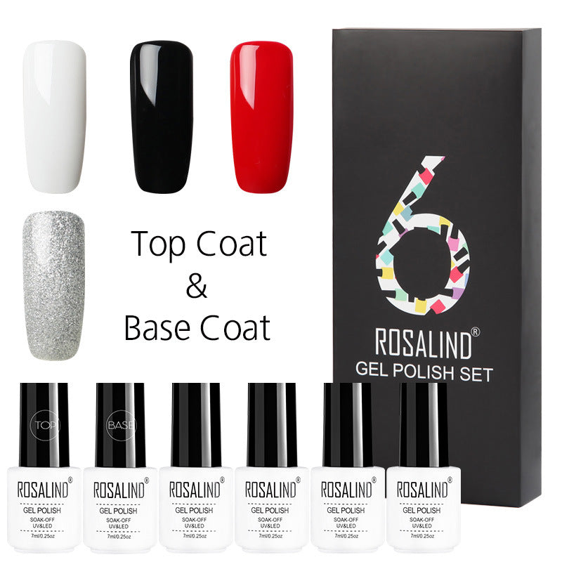 6 Farben Solid Color Gel Nagellack-Set