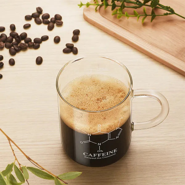 Borosilikatglas-Tasse mit Skala