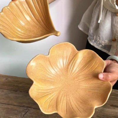 Ginkgo-Schale aus Keramik