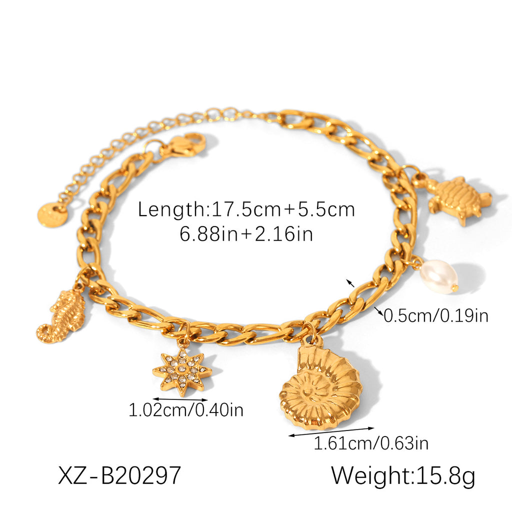 Armband mit Seestern- und Muschel-Elementen – Bild 9 | LuxeStyle