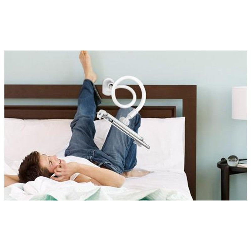 Handyhalter mit Schwanenhals · Bett & Schreibtisch (Klemme)
