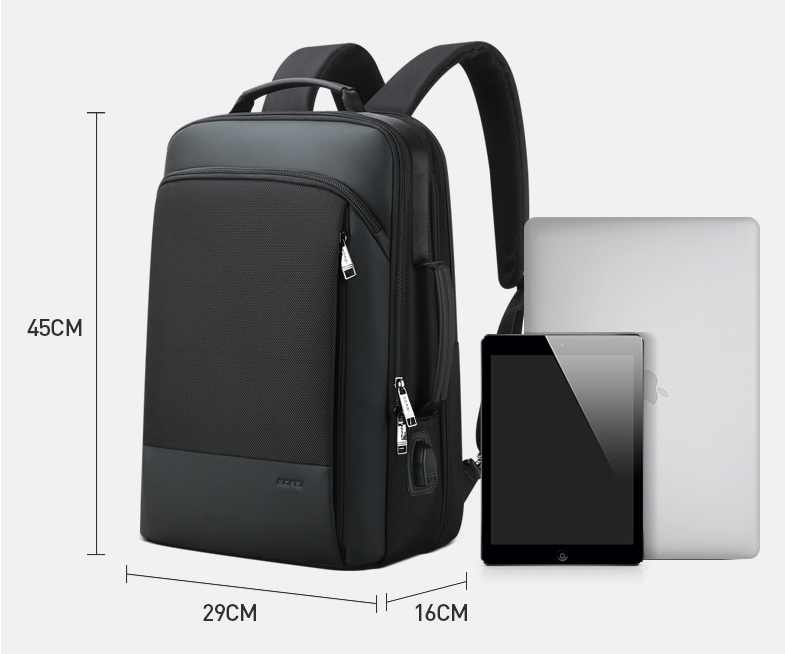 Grosser Computer-Rucksack mit vielen Fächern – Bild 3 | LuxeStyle