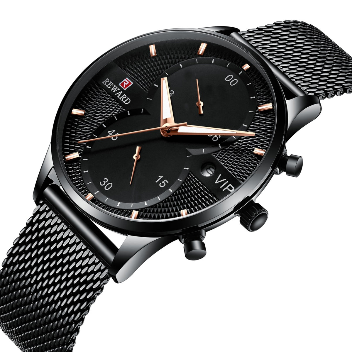 Herren Quarzuhr mit Kalenderfunktion, wasserdicht – Bild 3 | LuxeStyle