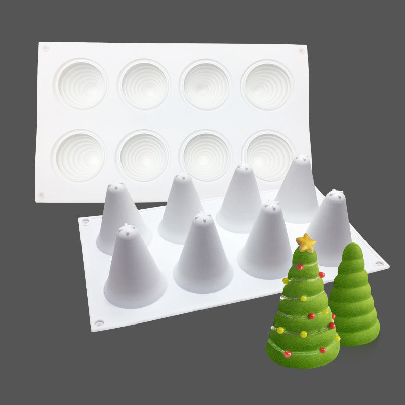 Silikon-Backform 8-teilige Weihnachtsbaum-Form – Bild 3 | LuxeStyle