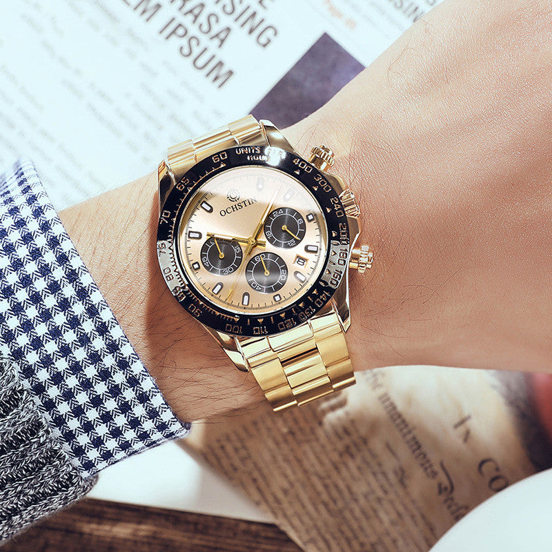 Multifunktions-Edelstahl-Uhr – Bild 2 | LuxeStyle