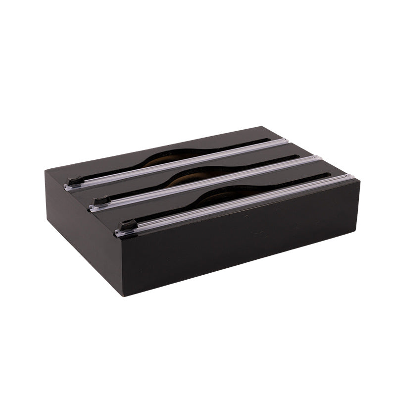 3-in-1 Bambus Dispenser für Folien und Wachspapier
