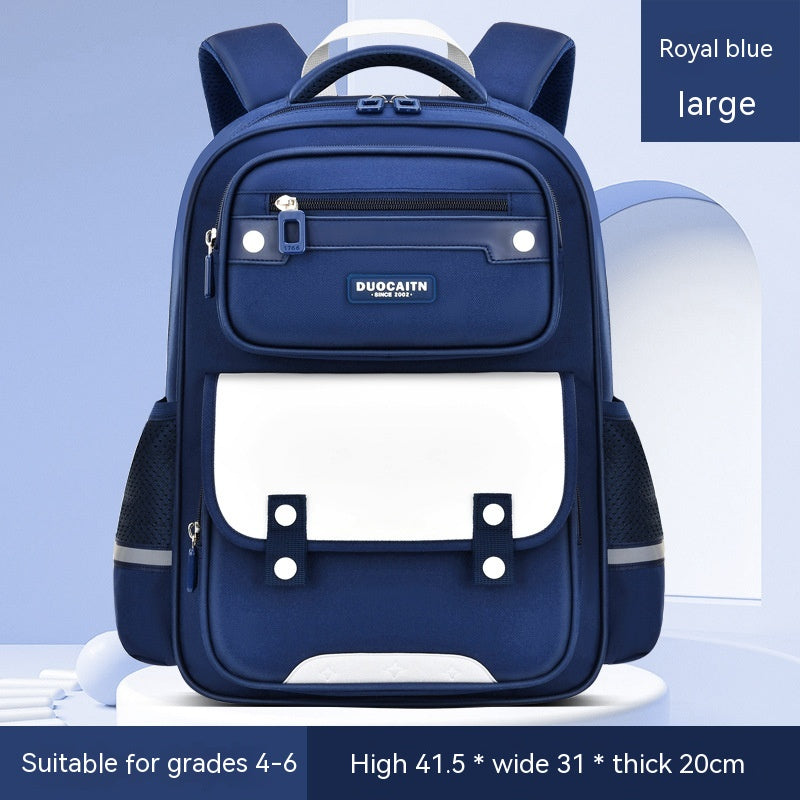 Schulrucksack Royalblau-Grün