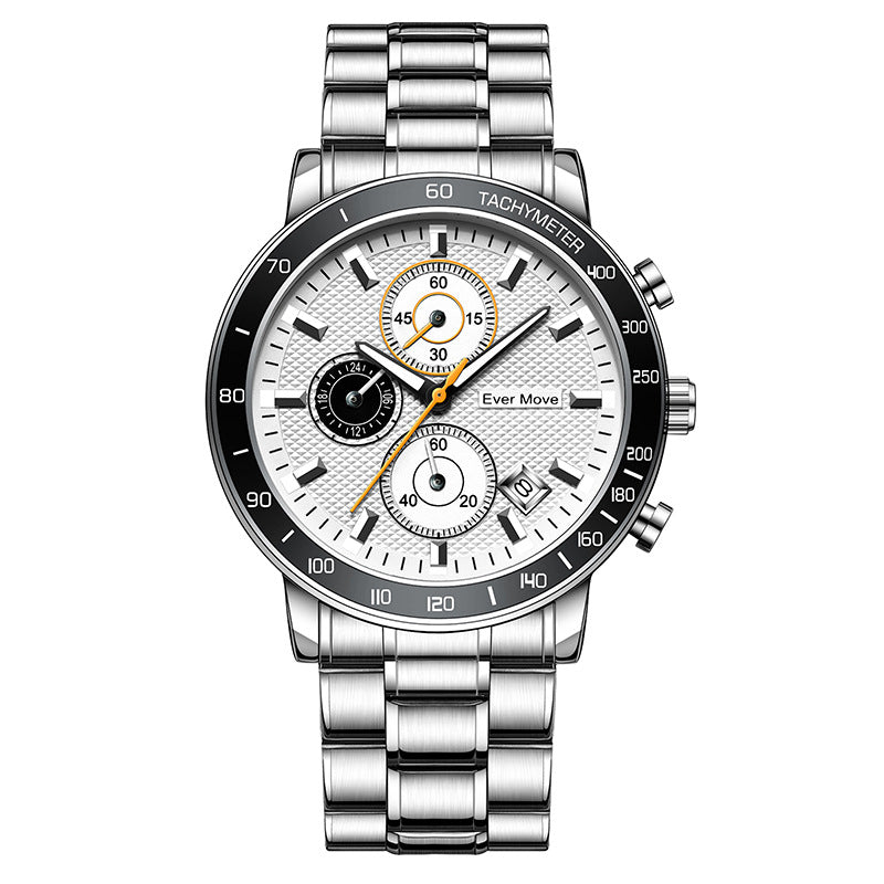 Wasserdichte Leucht-Armbanduhr aus Stahl