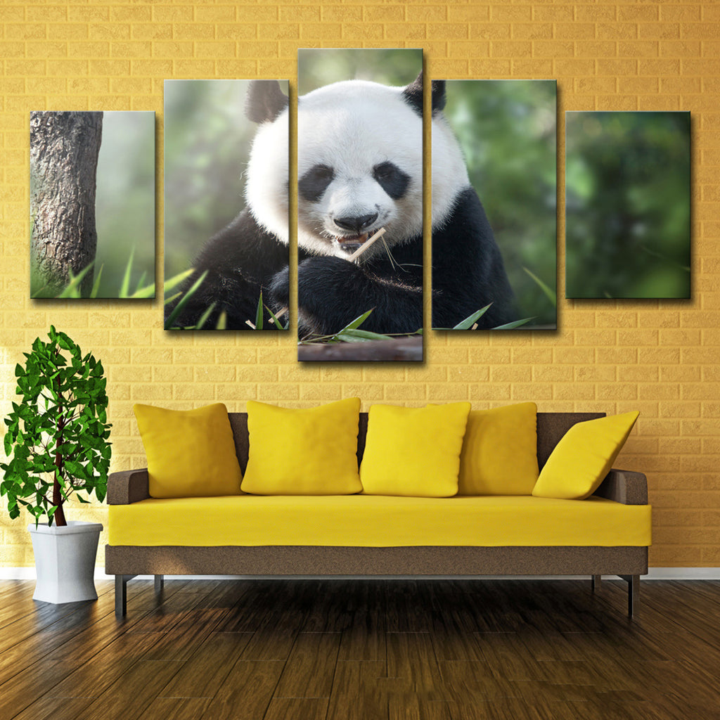 Panda Leinwandposter | LuxeStyle