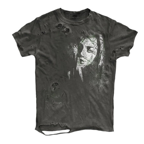 Geknittertes Kurzarm-T-Shirt für Herren